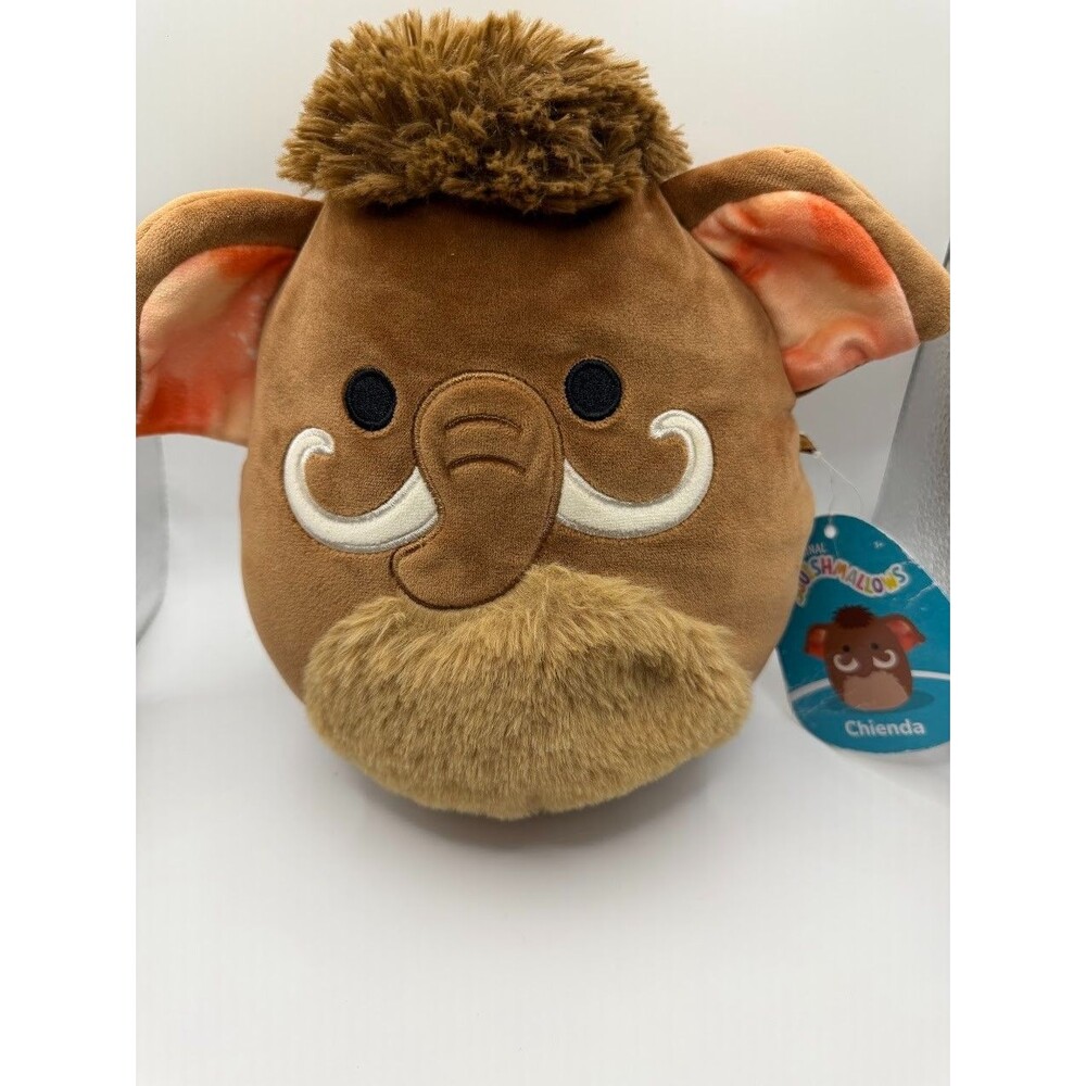 Squishmallows Chienda Woolly Mammoth 7.5" Brown Plush Kellytoy With Hang Tag